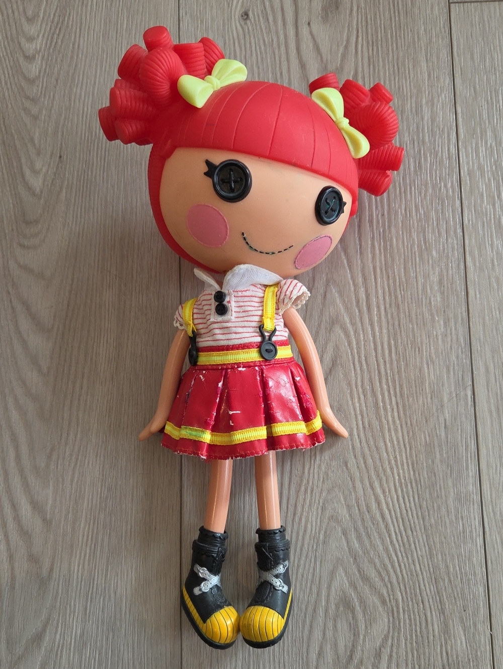 Lalaloopsy Ember Flicker Flame 13" Doll, Wear / Peeling To Skirt -Read Condition
